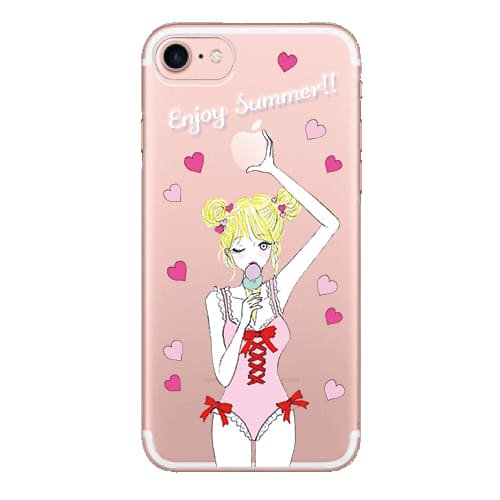 iPhone12 mini ケーススマホケース SUMMER GIRL 〈クリア〉