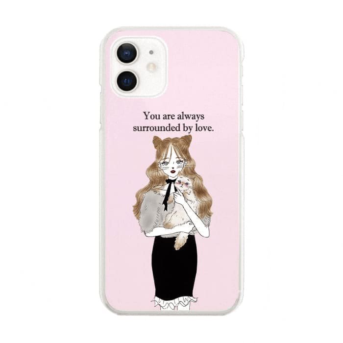 iPhone13miniケーススマホケース NEW CAT LADY 〈クリア〉
