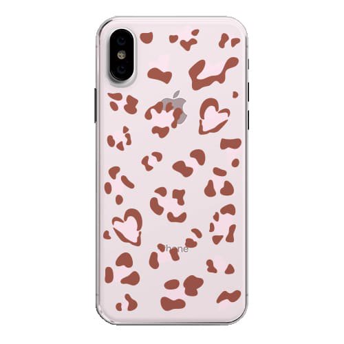 iPhone12 mini ケーススマホケース HEART LEOPARD  〈クリア〉