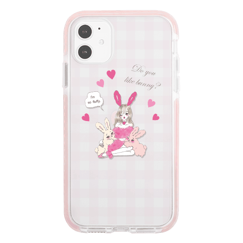 iPhoneXRケースiPhoneケース BUNNY&GIRL 〈バンパーPK〉