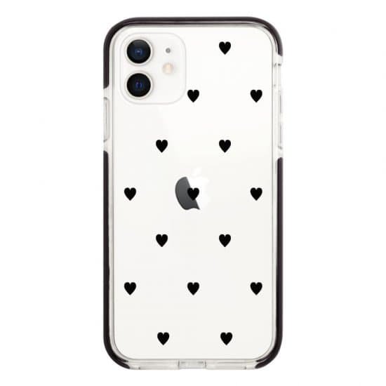 iPhoneSEケース(第2世代)iPhoneケース SWEET BLACK HEART 〈バンパーBK〉