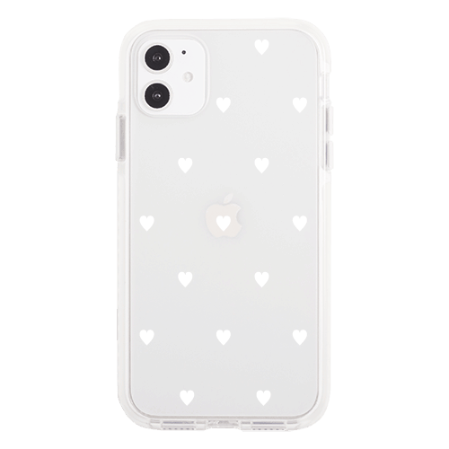 クッションバンパーケース【販売終了】iPhoneケース SWEET WHITE HEART 〈バンパーWT〉