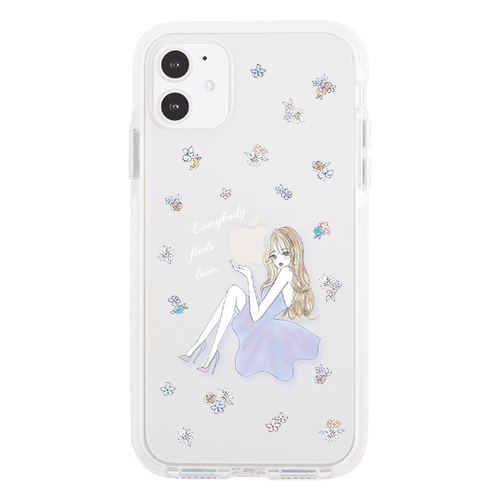 iPhone12 mini ケースiPhoneケース LAVENDER GIRL 〈バンパーWT〉