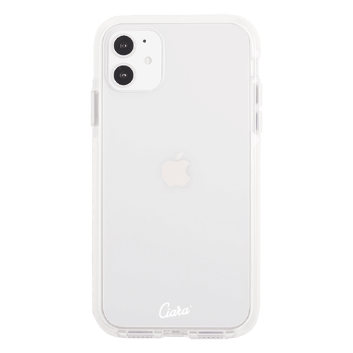 iPhone13ProMaxケースiPhoneケース Ciara WHITE LOGO 〈バンパーWT〉
