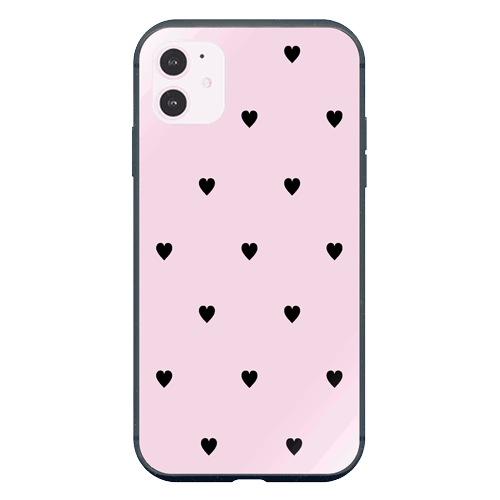 iPhone12 ケースiPhoneケース SWEET HEART 〈ガラスBK〉