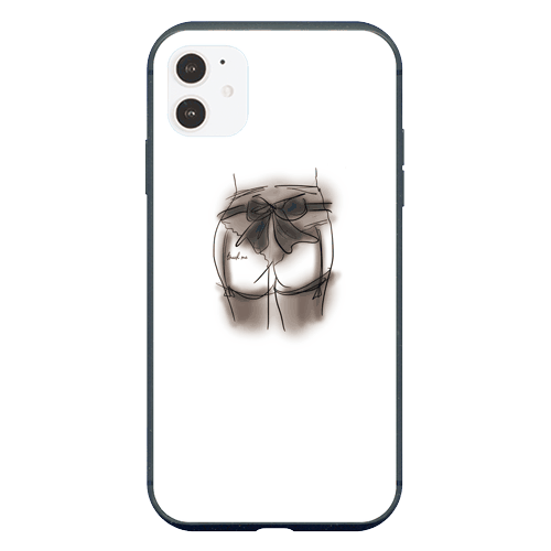 iPhone8ケース(iPhone7兼用)iPhoneケース TOUCH ME 〈ガラスBK〉