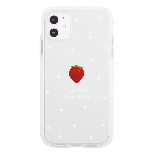 iPhone8/7PlusケースiPhoneケース SWEET STRAWBERRY 〈バンパーWT〉