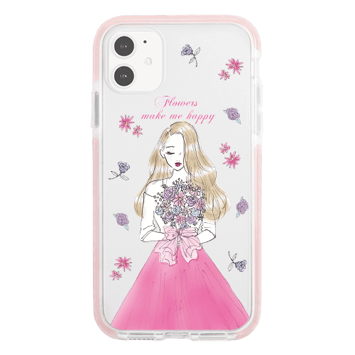 iPhoneXSMaxケースiPhoneケース FLOWER LADY 〈バンパーPK〉