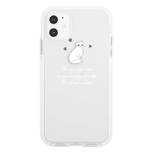 iPhone11 Pro Max ケースiPhoneケース LADY CAT  〈バンパーWT〉