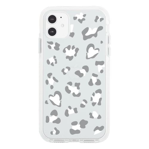 iPhoneSE3ケース(第3世代)iPhoneケース HEART LEOPARD  〈バンパーWT〉