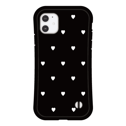 iPhone13miniケースiPhoneケース SWEET HEART BLACK 〈グリップ〉