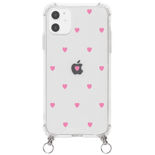 おしゃれでかわいいショルダースマホケース Iphoneケース Ciara Sweet Pink Heart ストラップ