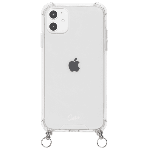 iPhoneXSケース(iPhoneX兼用)iPhoneケース Ciara PINK LOGO 〈ストラップ付き〉