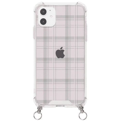 iPhone12 mini ケースiPhoneケース PASTEL CHECK 〈ストラップ付き〉