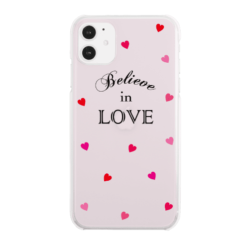 iPhoneXSケース(iPhoneX兼用)iPhoneケース BELIEVE IN LOVE 〈ハイブリッド〉