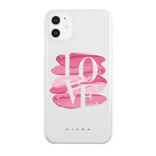 iPhone12 ケーススマホケース LOVE ROUGE 〈クリア〉