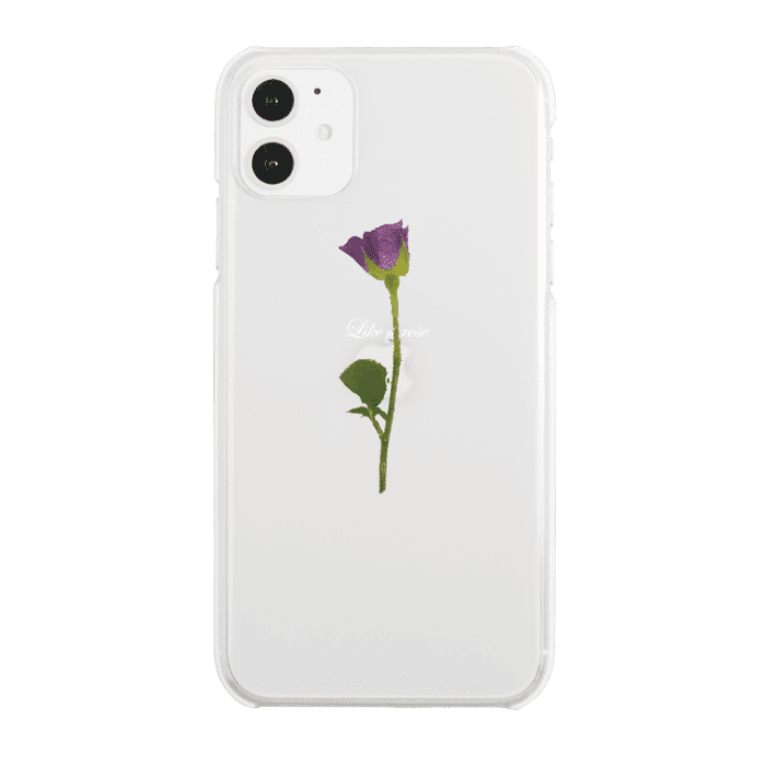 iPhone11 Pro Max ケースiPhoneケース WATER PURPLE ROSE 〈ハイブリッド〉