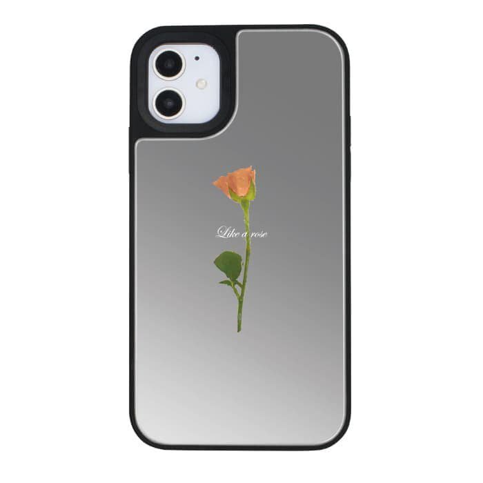 iPhone11ケースiPhoneケース WATER ORANGE ROSE 〈ミラーバンパーSL〉
