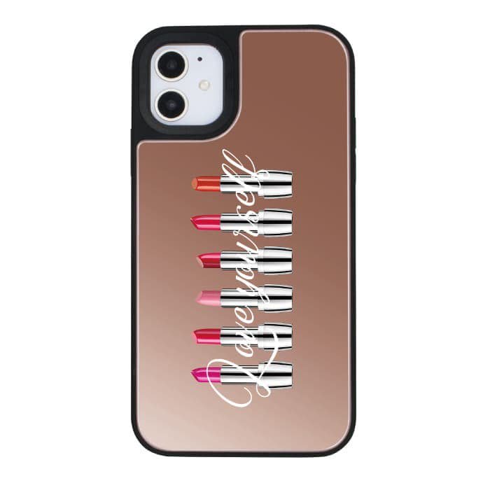 iPhone12 mini ケースiPhoneケース LOVE YOURSELF 〈ミラーバンパーPK〉