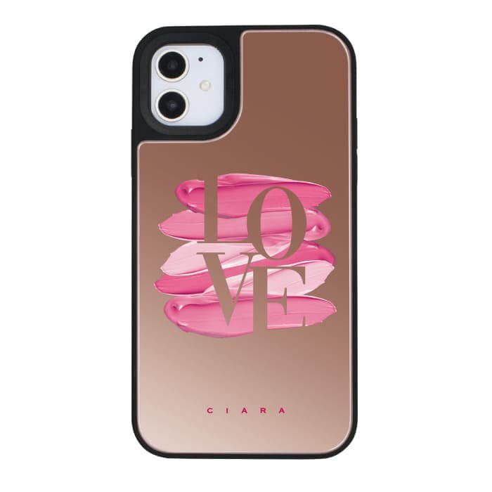 iPhone13miniケースiPhoneケース LOVE ROUGE 〈ミラーバンパーPK〉