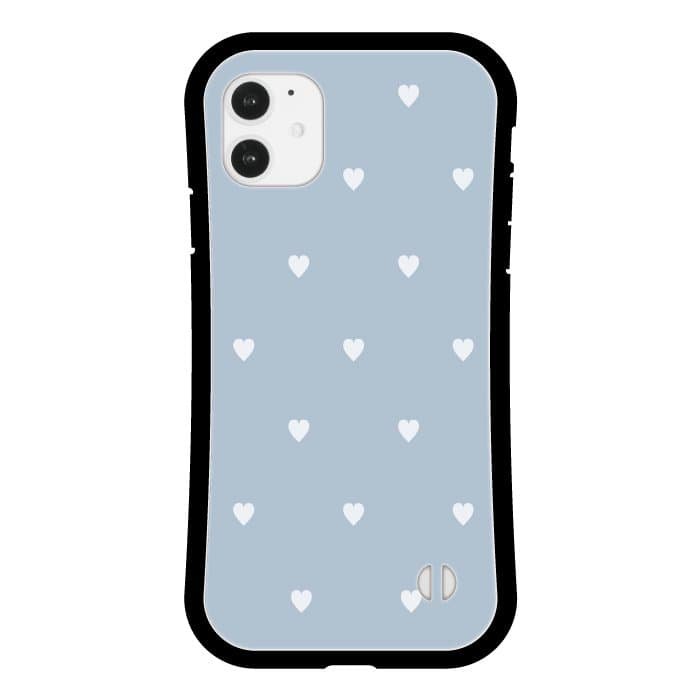 iPhoneXSMaxケースiPhoneケース SWEET HEART DUSTY BLUE 〈グリップ〉