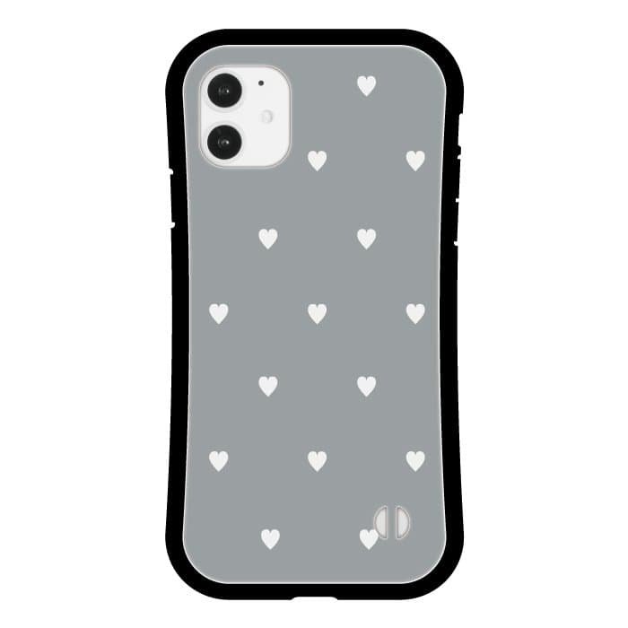 iPhoneXRケースiPhoneケース SWEET HEART DUSTY CHARCOAL 〈グリップ〉