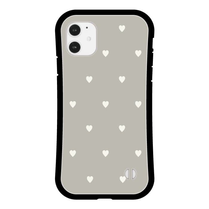 iPhone12 mini ケースiPhoneケース SWEET HEART DUSTY GREGE 〈グリップ〉