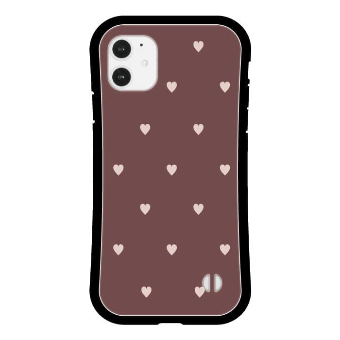iPhone11 Pro Max ケースiPhoneケース SWEET HEART DUSTY BROWN 〈グリップ〉