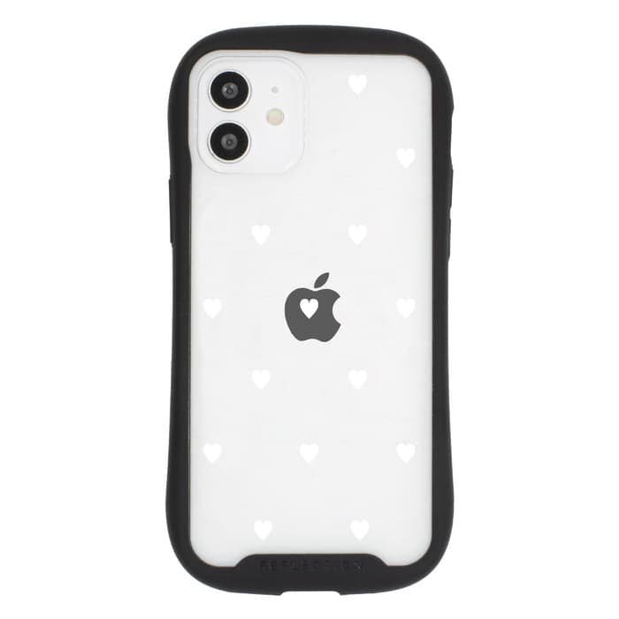 iPhone12 ケースiPhoneケース SWEET WHITE HEART 〈リフレクション〉