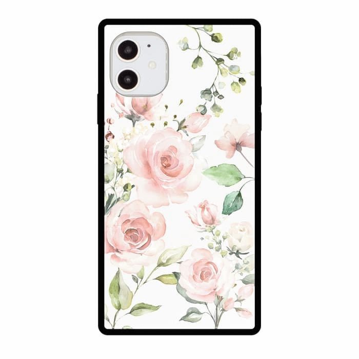 iPhone14ProケースiPhoneケース SPRINKLE FLOWER 〈スクエアガラス〉