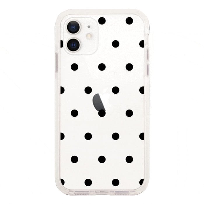 iPhone11 Pro Max ケースiPhoneケース 6mm DOT 〈ホワイトクッションバンパー〉