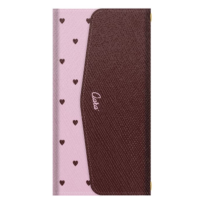 iPhoneケーススマホケース SWEET HEART DUSTY PINK 〈三つ折り手帳型〉