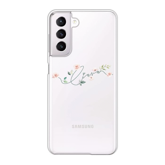 Galaxy S9【販売終了】Galaxyケース LINE FLOWER 〈クリア〉