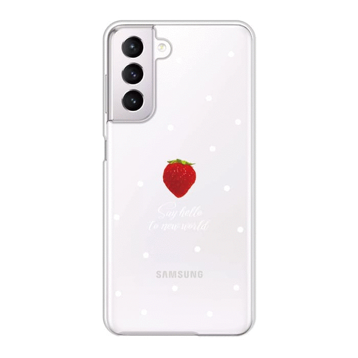 Galaxy A52 5GGalaxyケース SWEET STRAWBERRY 〈クリア〉
