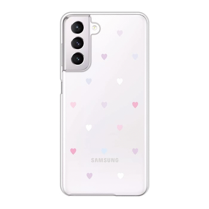 Galaxy S9 SC-02K【販売終了】Galaxyケース PASTEL HEART 〈クリア〉