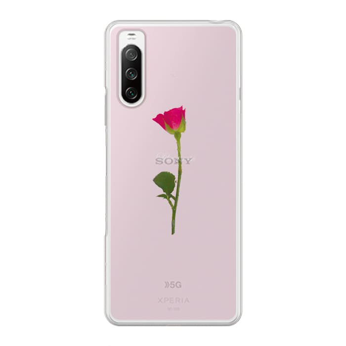 Xperia Ace【販売終了】Xperiaケース WATER ROSE 〈クリア〉