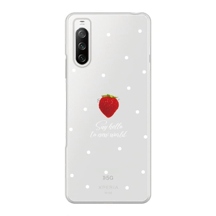 Xperia 8Xperiaケース SWEET STRAWBERRY 〈クリア〉
