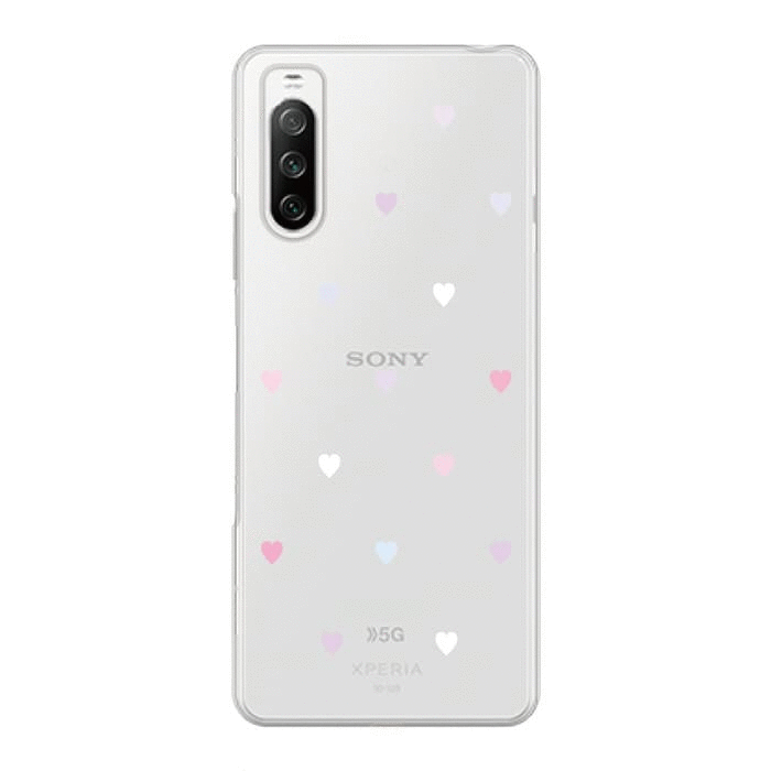 Xperia Ace【販売終了】Xperiaケース PASTEL HEART 〈クリア〉