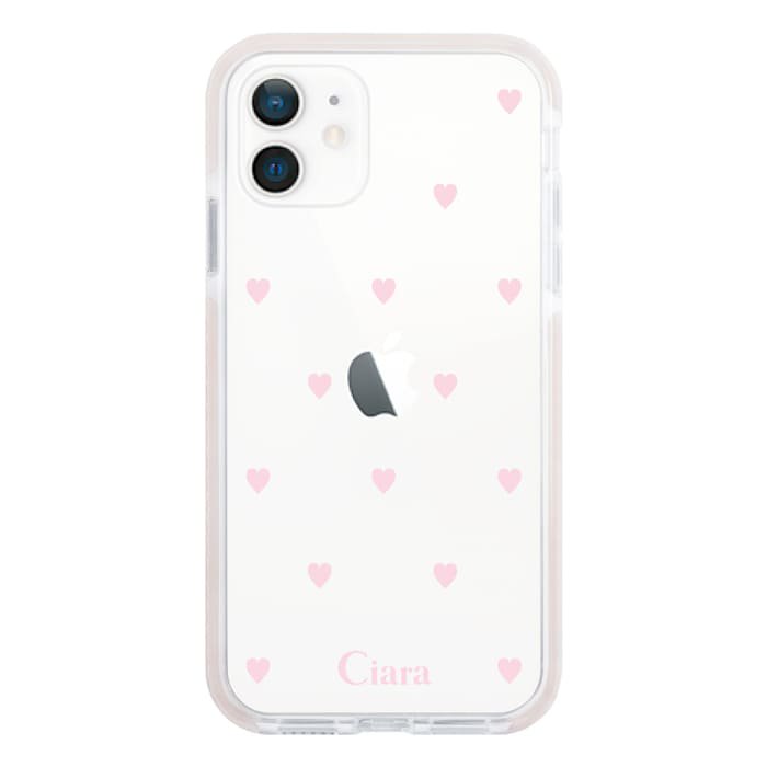 iPhone14ProMaxケースiPhoneケース NEW SWEET PINK HEART 〈ピンククッションバンパー〉