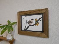 切り絵でアートカード（B5)野鳥