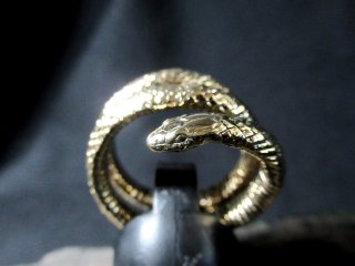 Simple Long Snake Ring brassץ󥰥͡ ֥饹