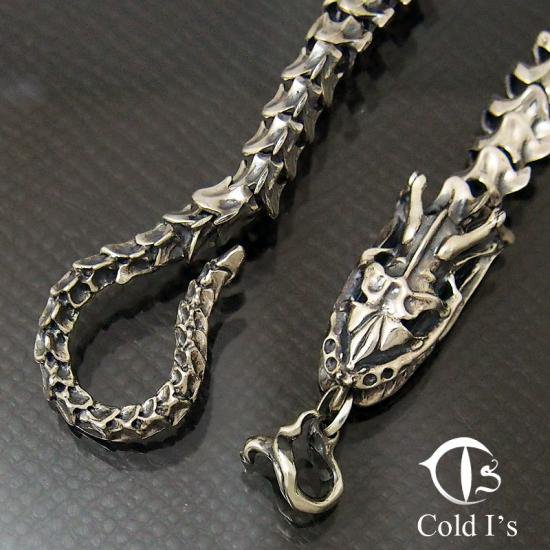 Cold I's,コールドアイズ,Python Skeleton Necklace,- SILVER SHIELD