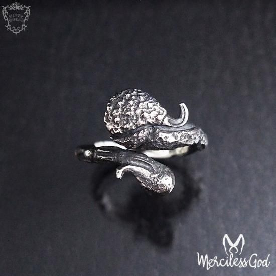 Merciless God マーシレスゴッド サソリ尻尾 リング Silver Shield Merciless God マーシレスゴッド サソリ尻尾 リング Silver Shield