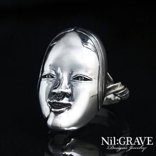 Nil:GRAVE シルバー ピアス Nil:GRAVE-ニルグレイヴ-焔ーほむらー L size