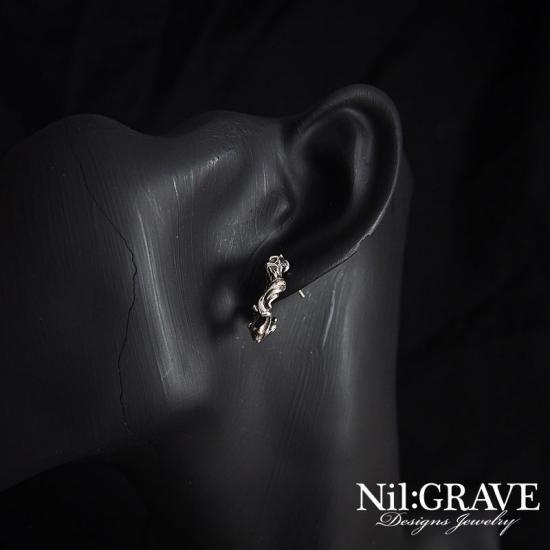 Nil:GRAVE シルバー ピアス Nil:GRAVE-ニルグレイヴ-焔ーほむらー