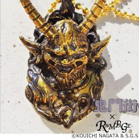 RAMPAGE-ランペイジ-鬼門街 豪鬼ペンダントトップ-silver ver
