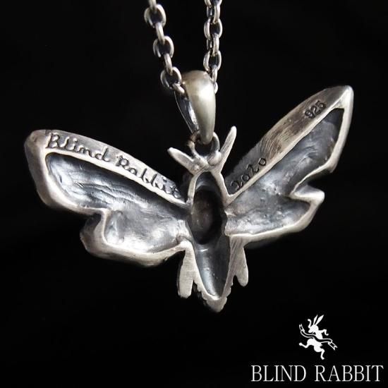 BLIND RABBIT-ブラインドラビット-メンガタスズメPENDANT スカルBrass