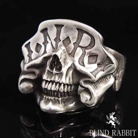 BLIND RABBIT-ブラインドラビット-INRI Ribbon Skull- SILVER SHIELD