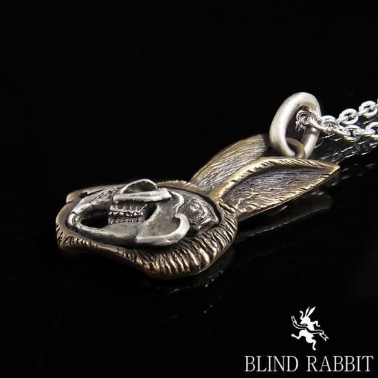 美品‼️ blindrabbit ブラインドラビット ペンダント Pendant BLIND RABBIT-ブラインドラビット-SQUARE PENDANT M- SILVER SHIELD
