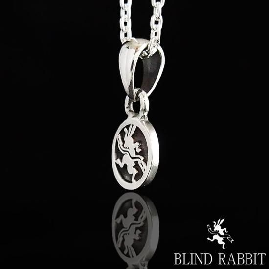 美品‼️ blindrabbit ブラインドラビット ペンダント Pendant BLIND RABBIT-ブラインドラビット-Circle Pendant S- SILVER SHIELD